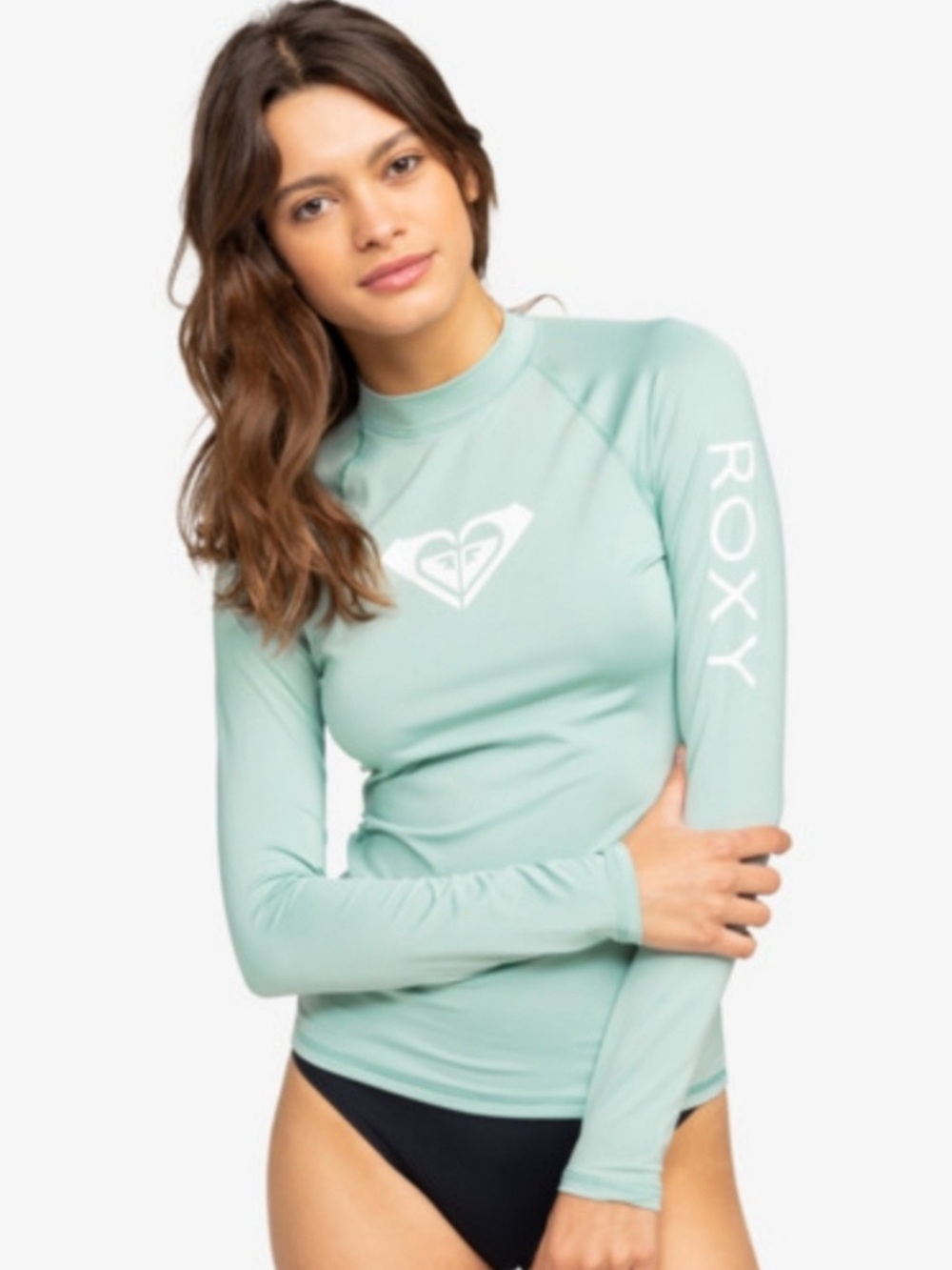 Roxy Whole Hearted Long Sleeve Rash Vest Size small